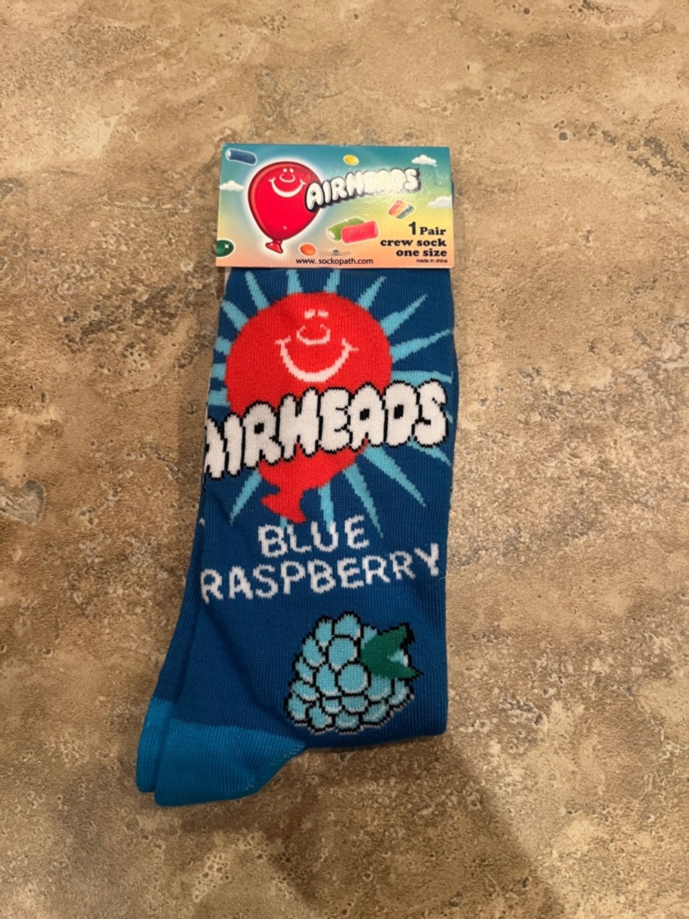 Blue Raspberry Crew Socks - Men
